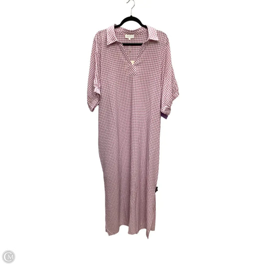 Dress Casual Maxi By Entro In Checkered Pattern, Size: 1x