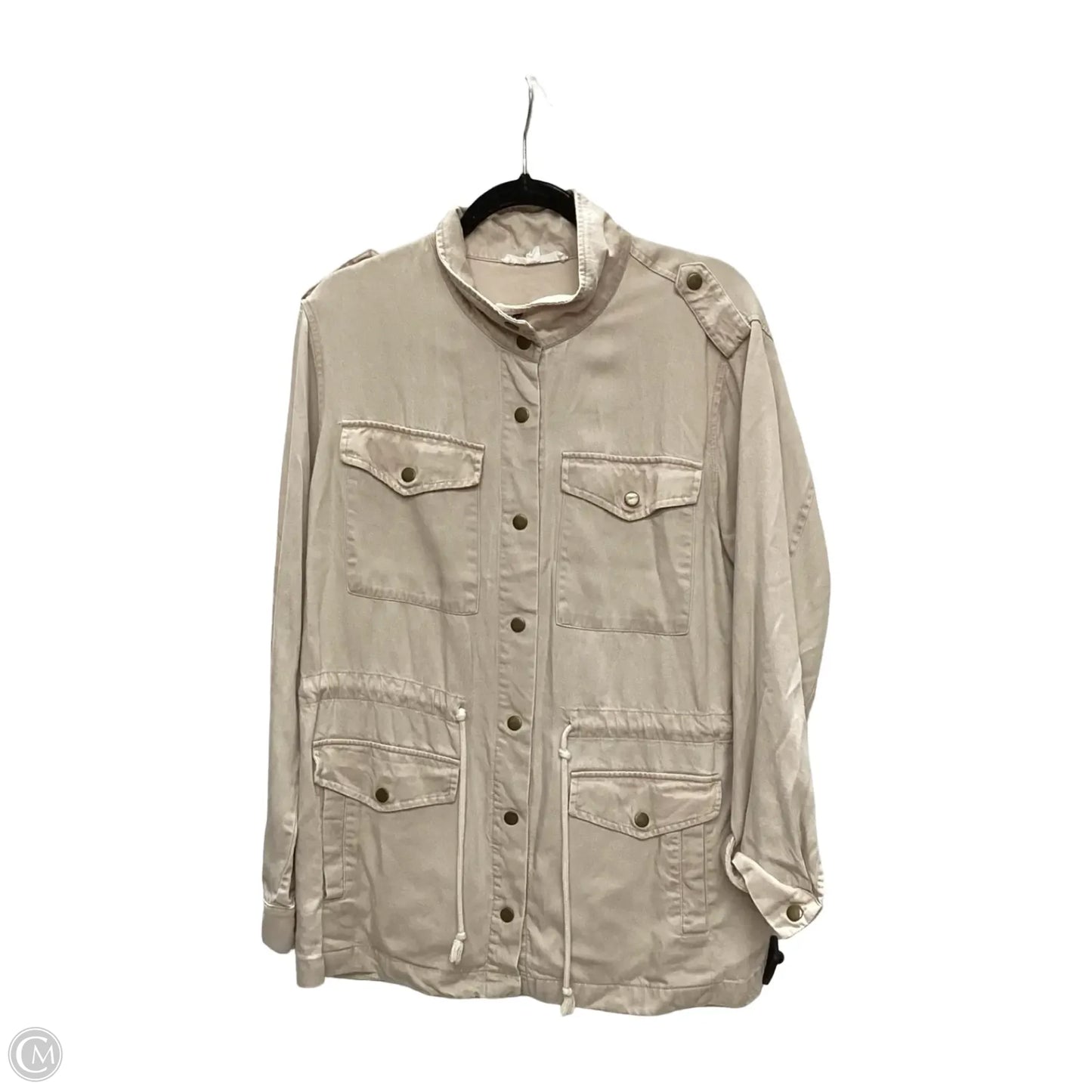 Jacket Denim By Jane And Delancey In Tan, Size: L