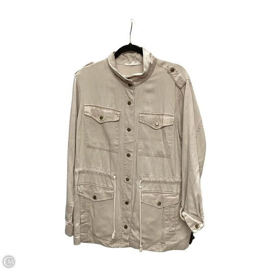 Jacket Denim By Jane And Delancey In Tan, Size: L
