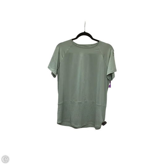 Athletic Top Short Sleeve By Under Armour In Green, Size: Xl