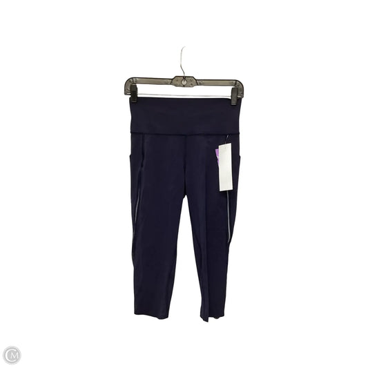 Athletic Capris By Lululemon In Navy, Size: 6