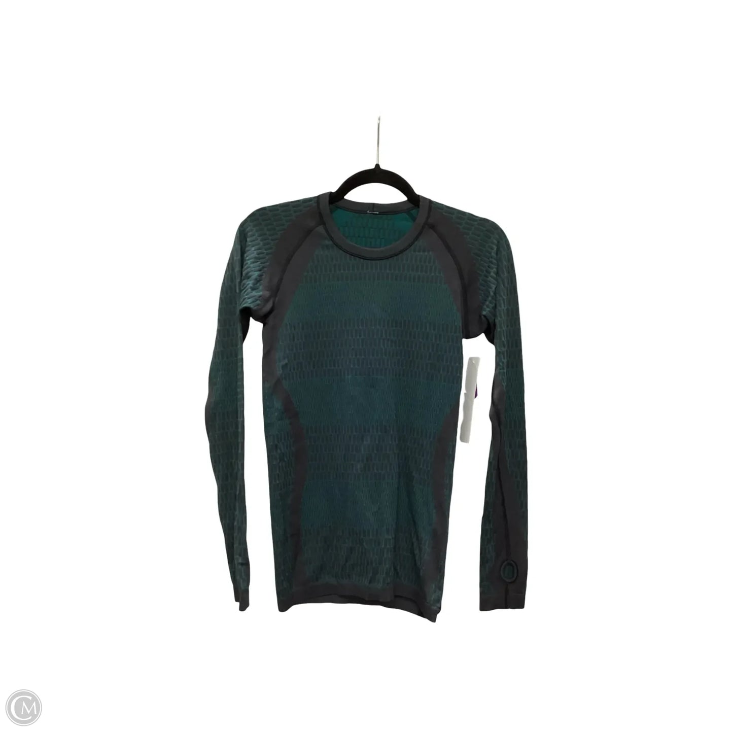 Athletic Top Long Sleeve Crewneck By Lululemon In Green, Size: 6