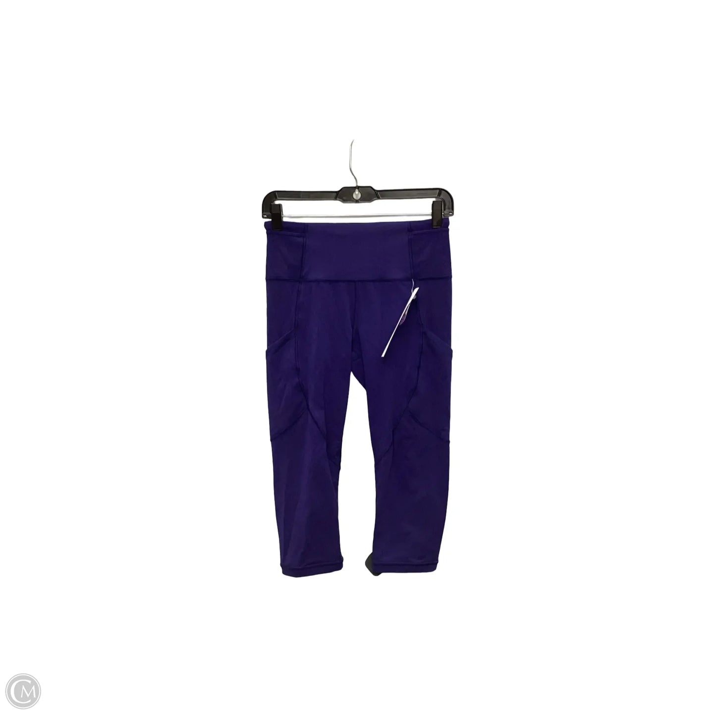 Athletic Capris By Lululemon In Blue, Size: 6