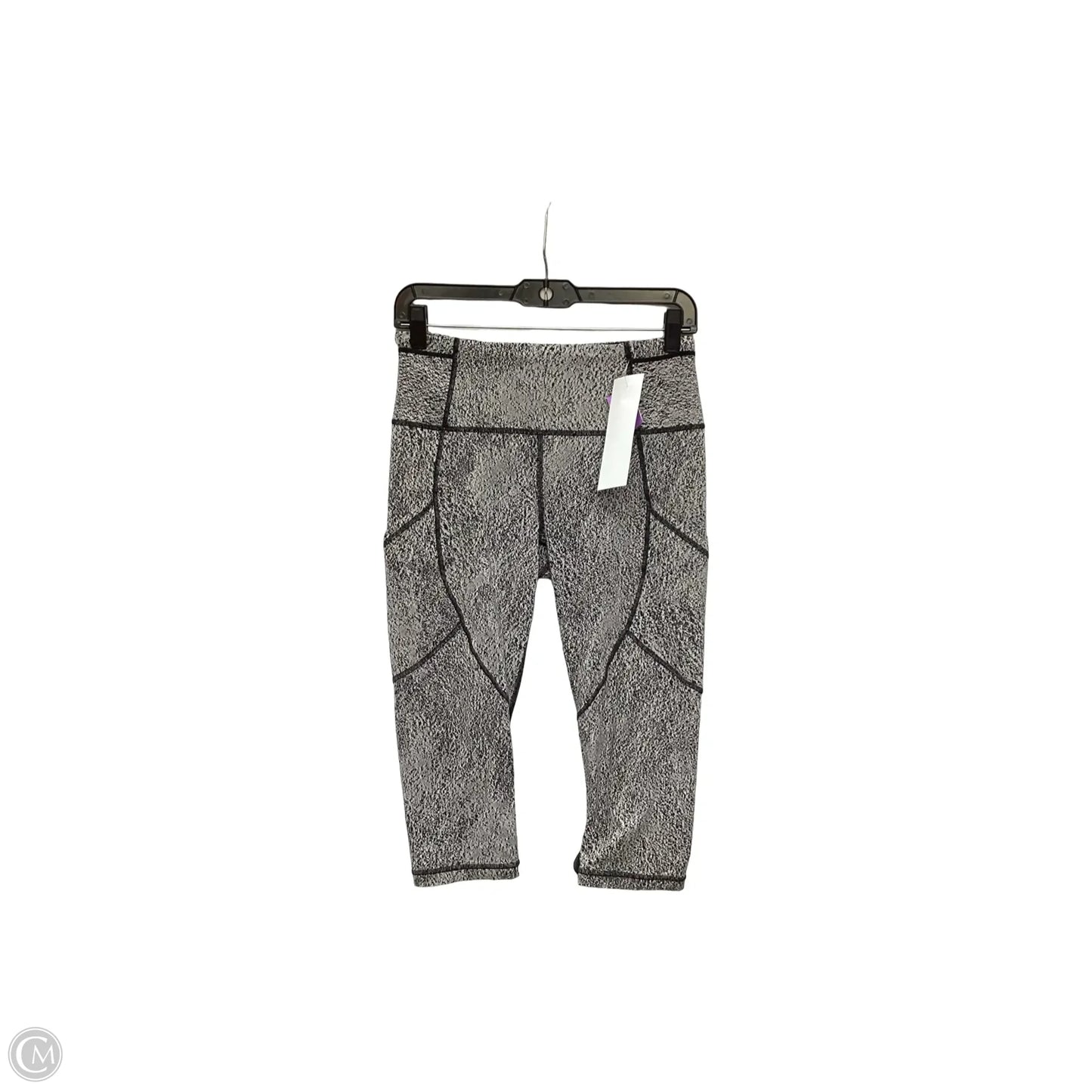 Athletic Capris By Lululemon In Black & White, Size: 8