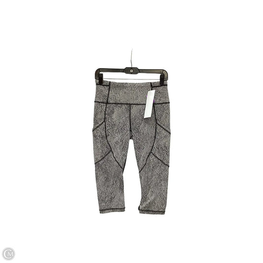 Athletic Capris By Lululemon In Black & White, Size: 8