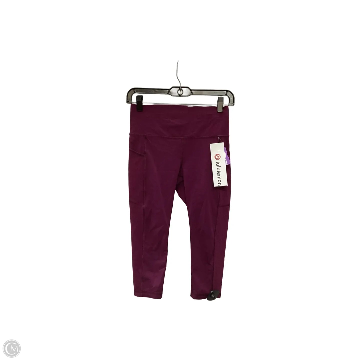 Athletic Capris By Lululemon In Purple, Size: 6