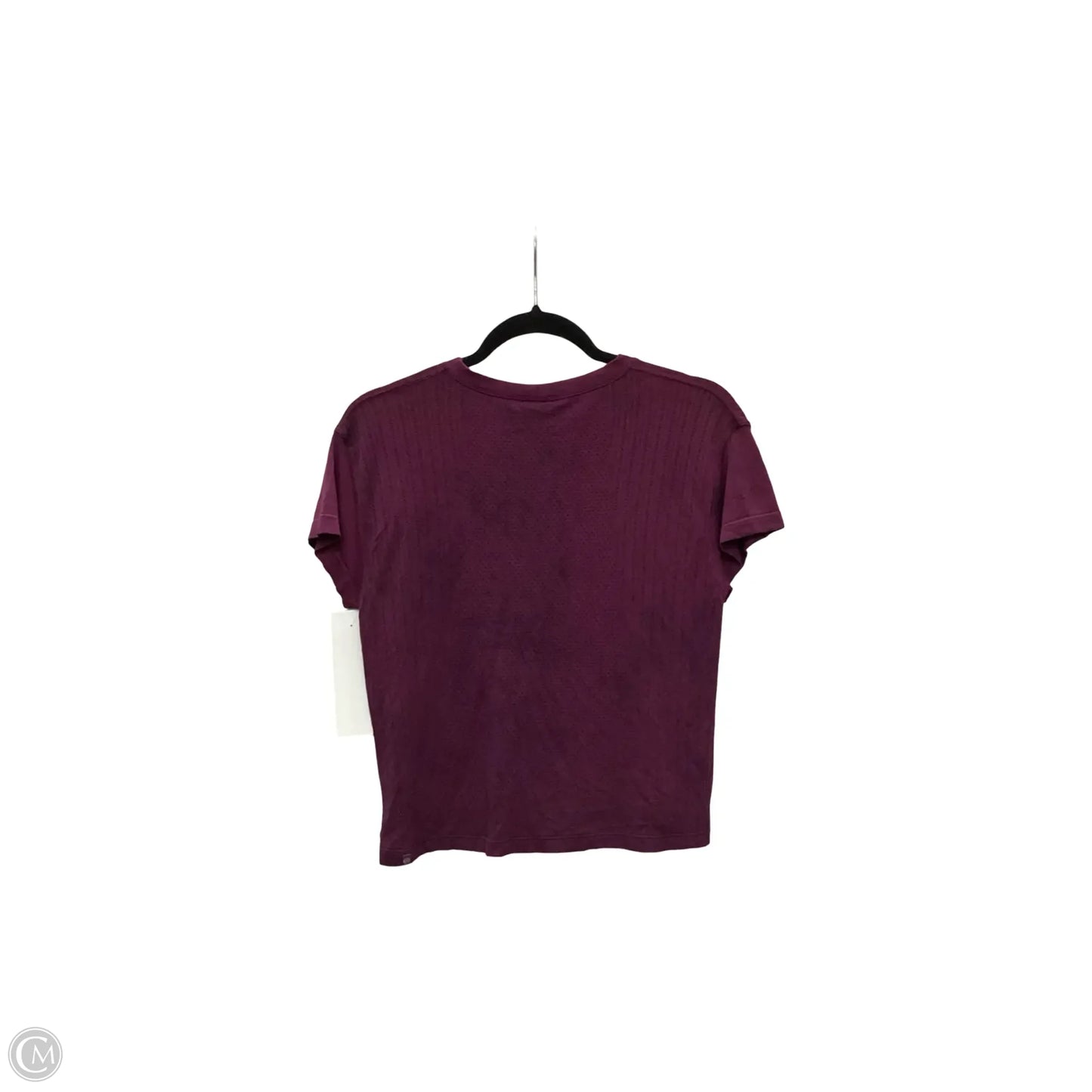 Athletic Top Short Sleeve By Lululemon In Purple, Size: 6