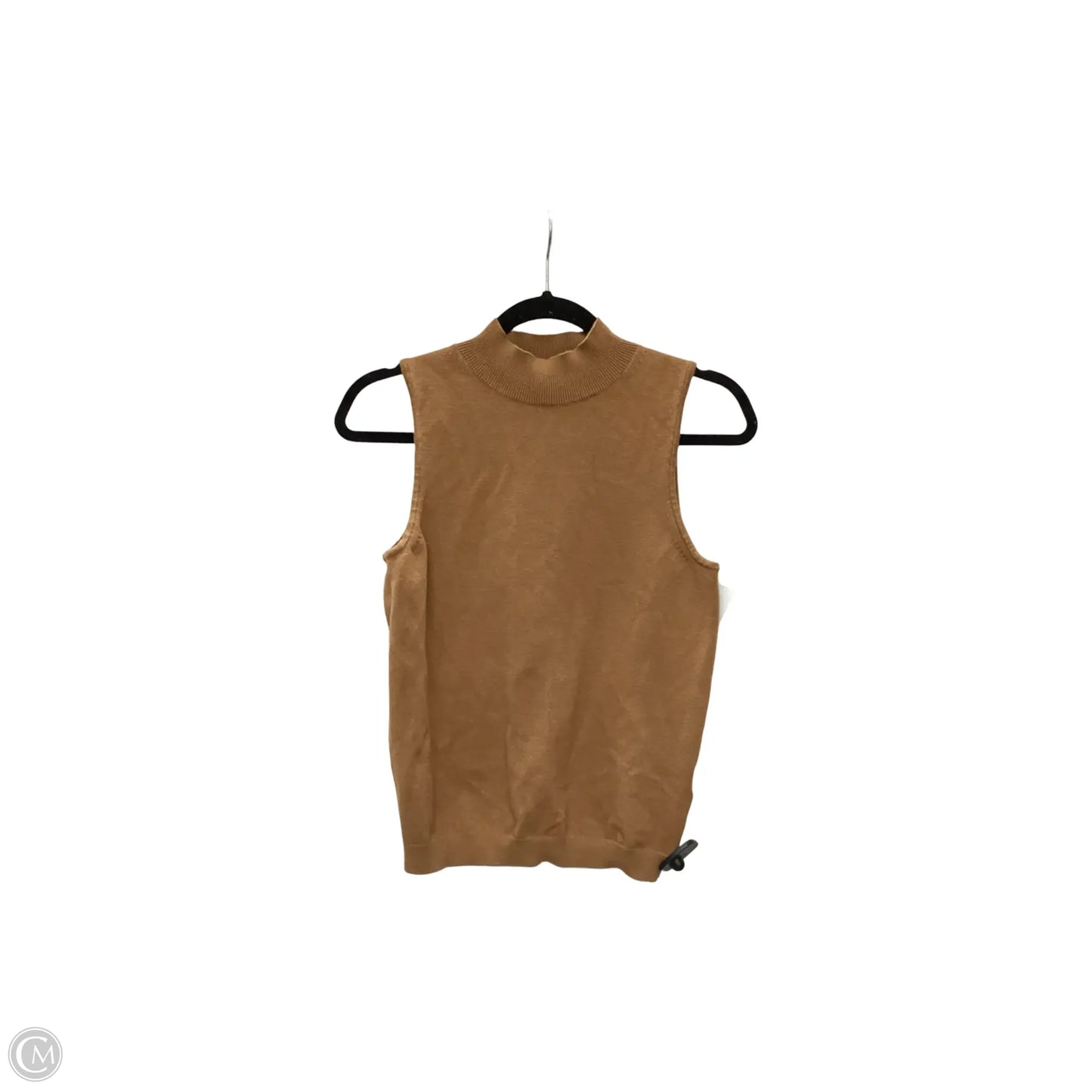 Blouse Sleeveless By Anthropologie In Tan, Size: S