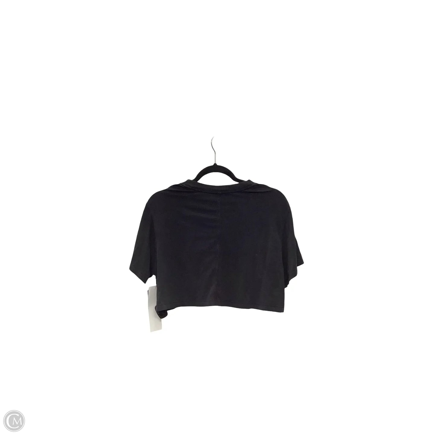 Athletic Top Short Sleeve By Lululemon In Black, Size: 4