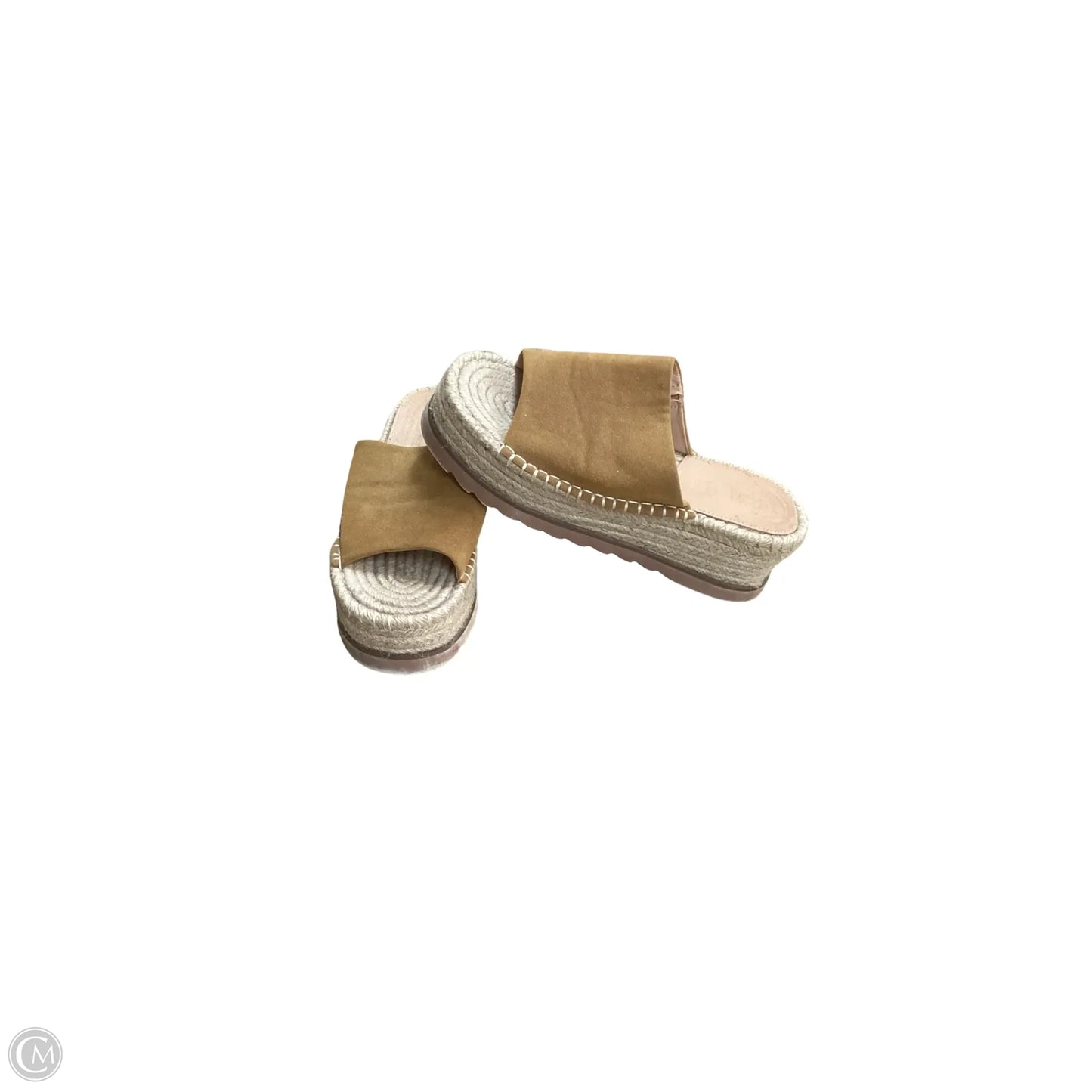 Sandals Heels Wedge By Clothes Mentor In Brown, Size: 8