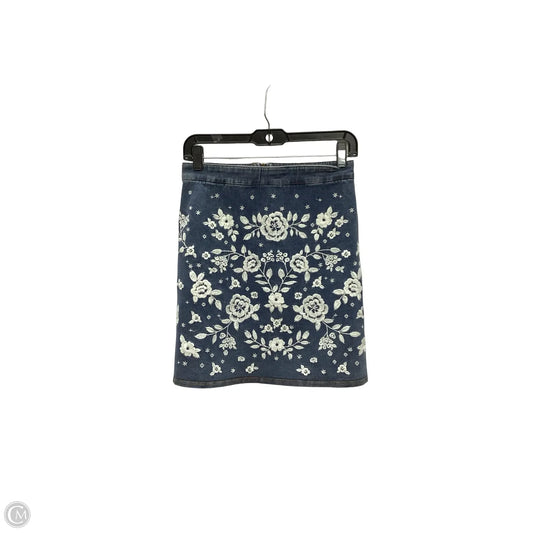 Skirt Mini & Short By Savanna Jane In Blue Denim, Size: 2x