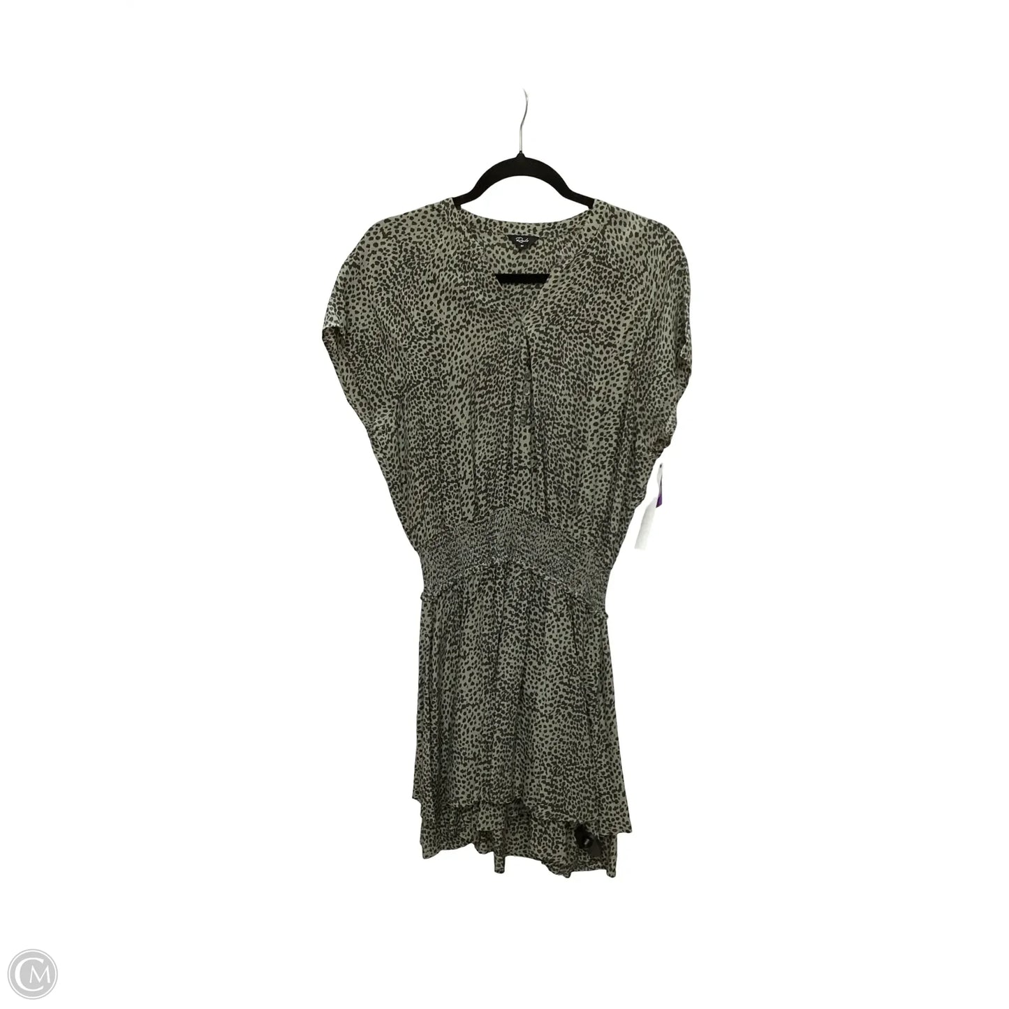 Designer Dress Casual Short By Rails In Green, Size: M