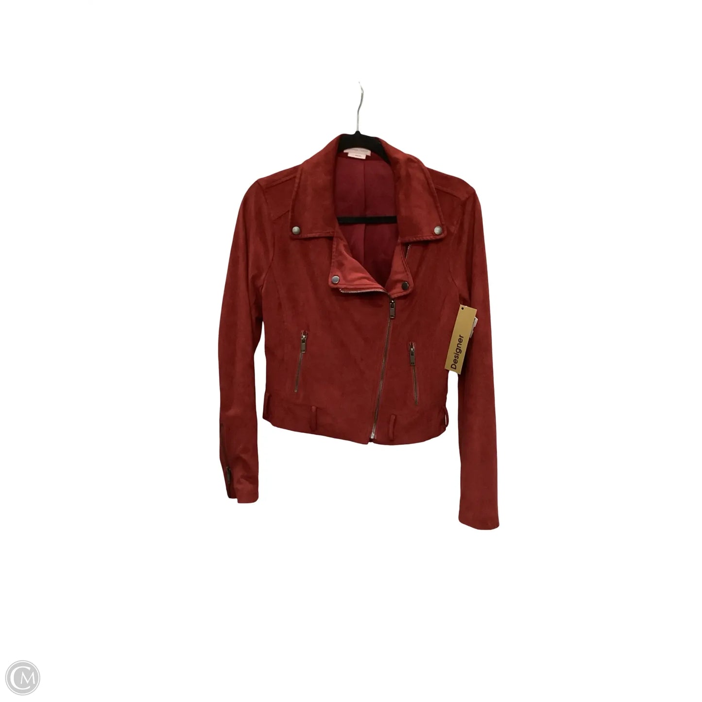 Designer Jacket Moto By Lovers & Friends In Red, Size: S