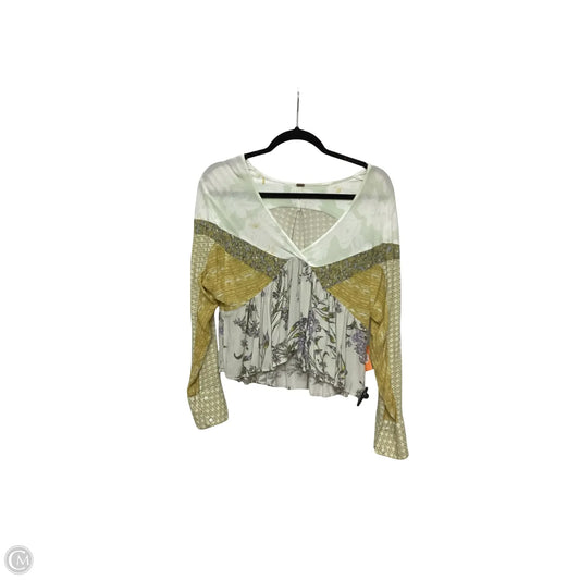 Top Long Sleeve By Free People In Floral Print, Size: S