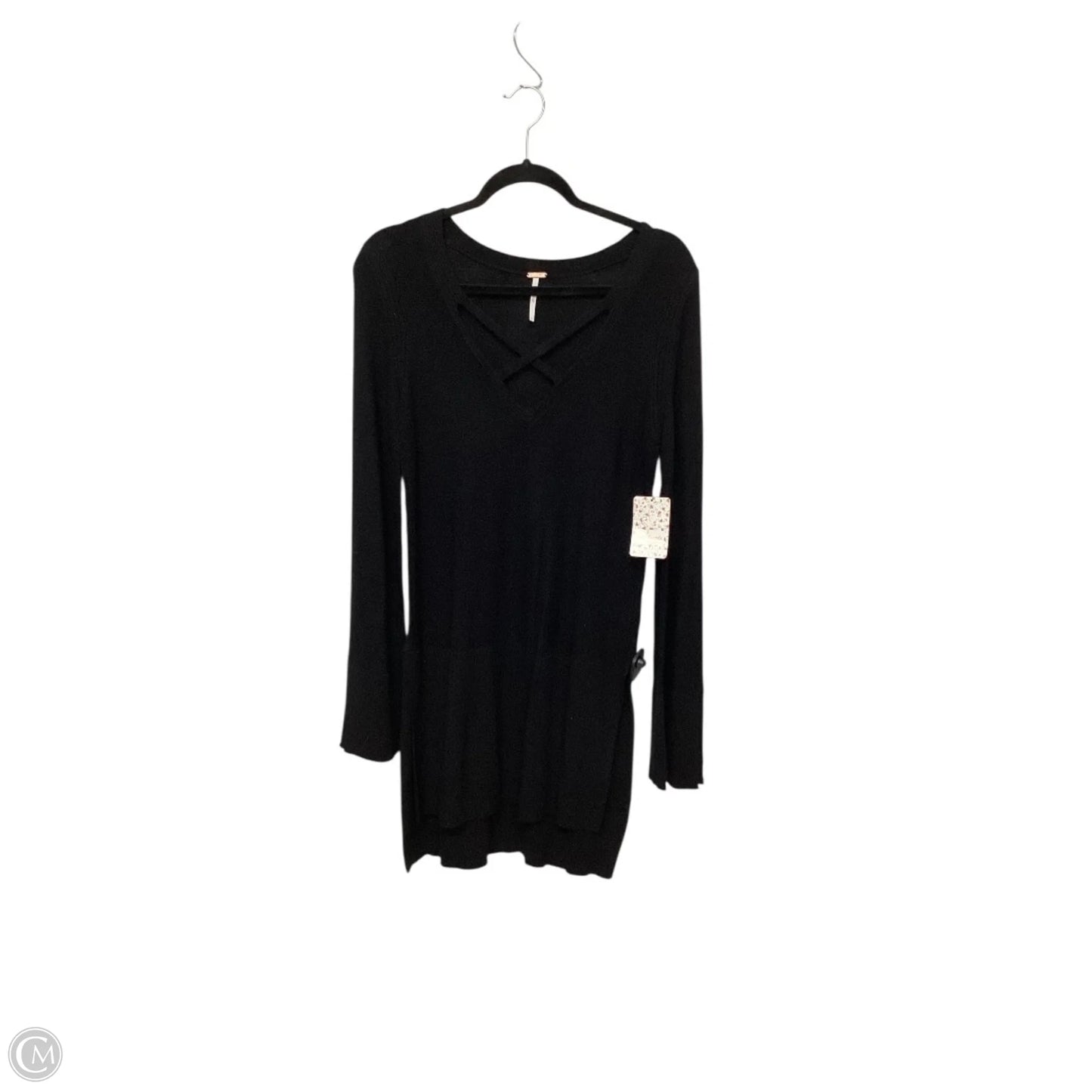 Top Long Sleeve By Free People In Black, Size: S
