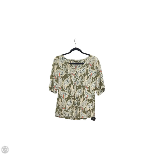 Top Short Sleeve By Chicos In Multi-colored, Size: M