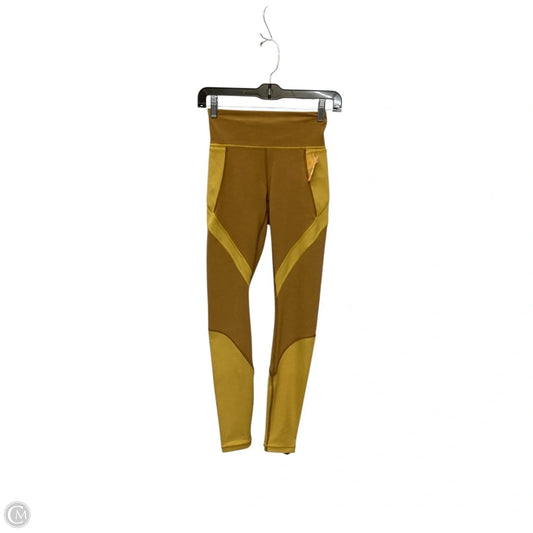 Athletic Leggings By Lululemon In Yellow, Size: 4