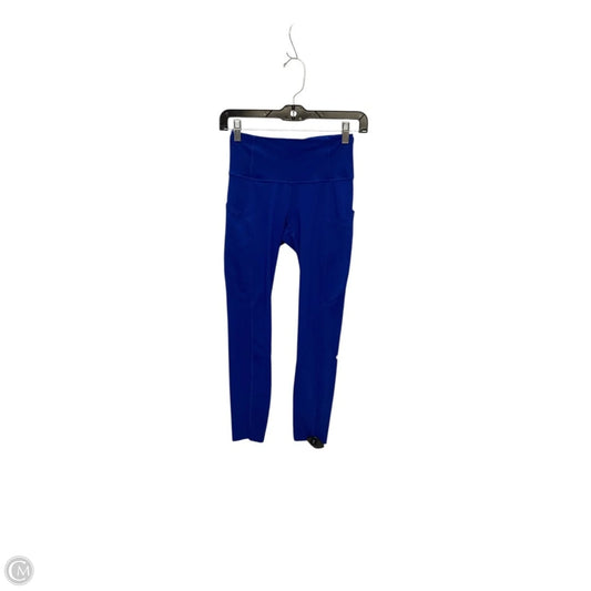 Athletic Leggings By Lululemon In Blue, Size: 4