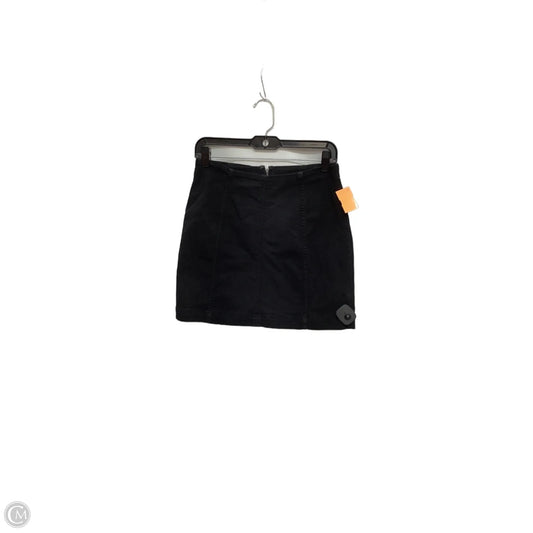 Skirt Mini & Short By Free People In Black Denim, Size: S