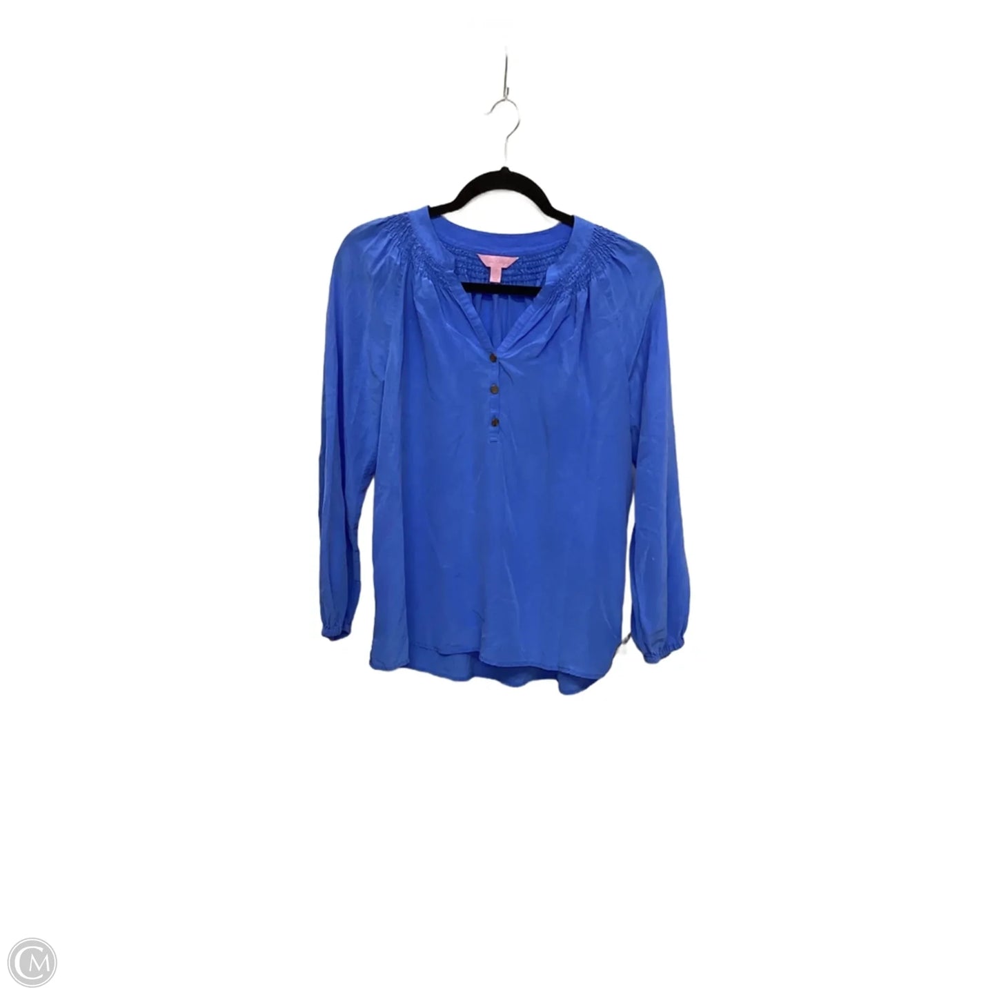 Blouse Designer By Lilly Pulitzer In Blue, Size: S