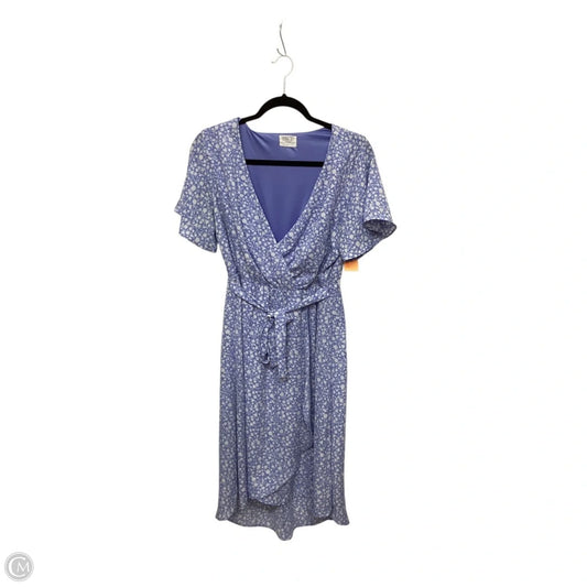 Dress Casual Short By Sienna Sky In Blue & White, Size: L