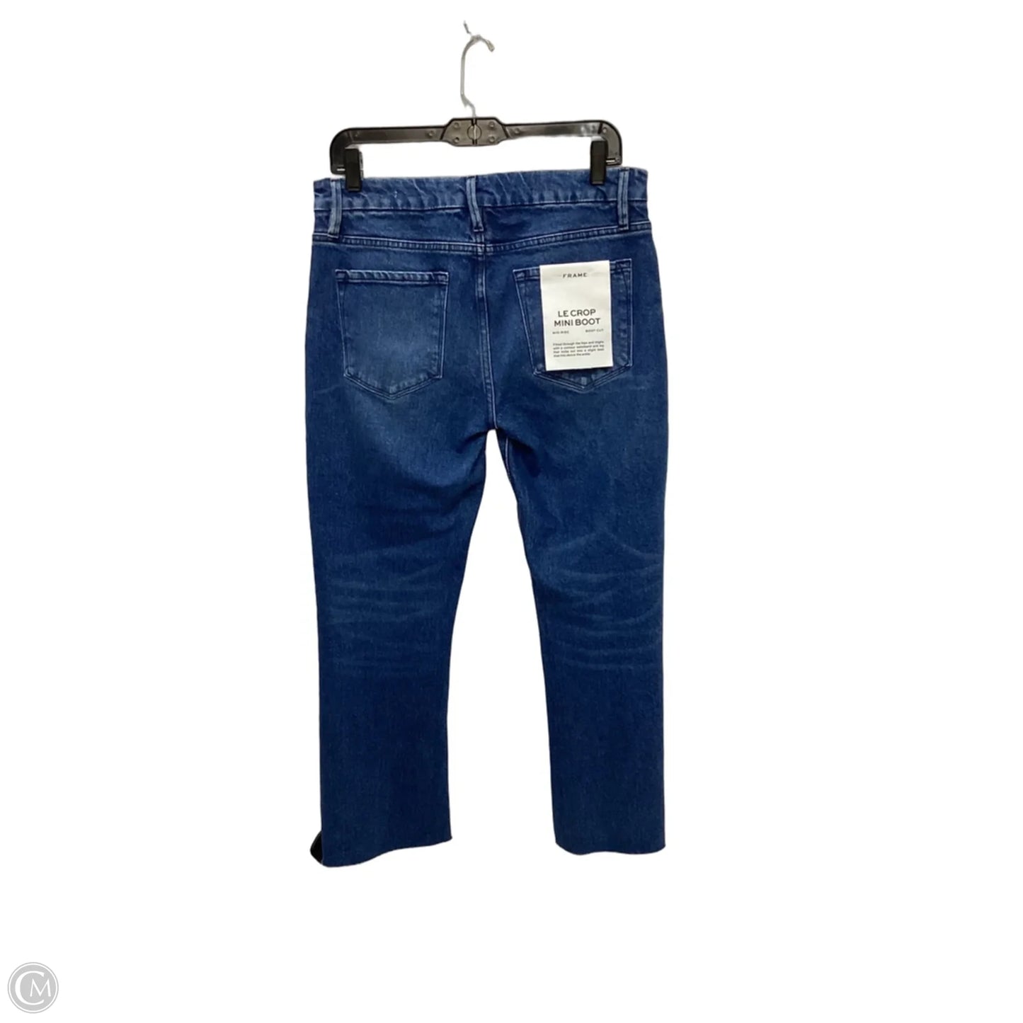 Jeans Straight By Frame In Blue Denim, Size: 6