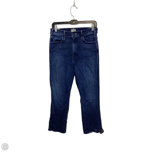 Jeans Straight By Mother In Blue Denim, Size: 10