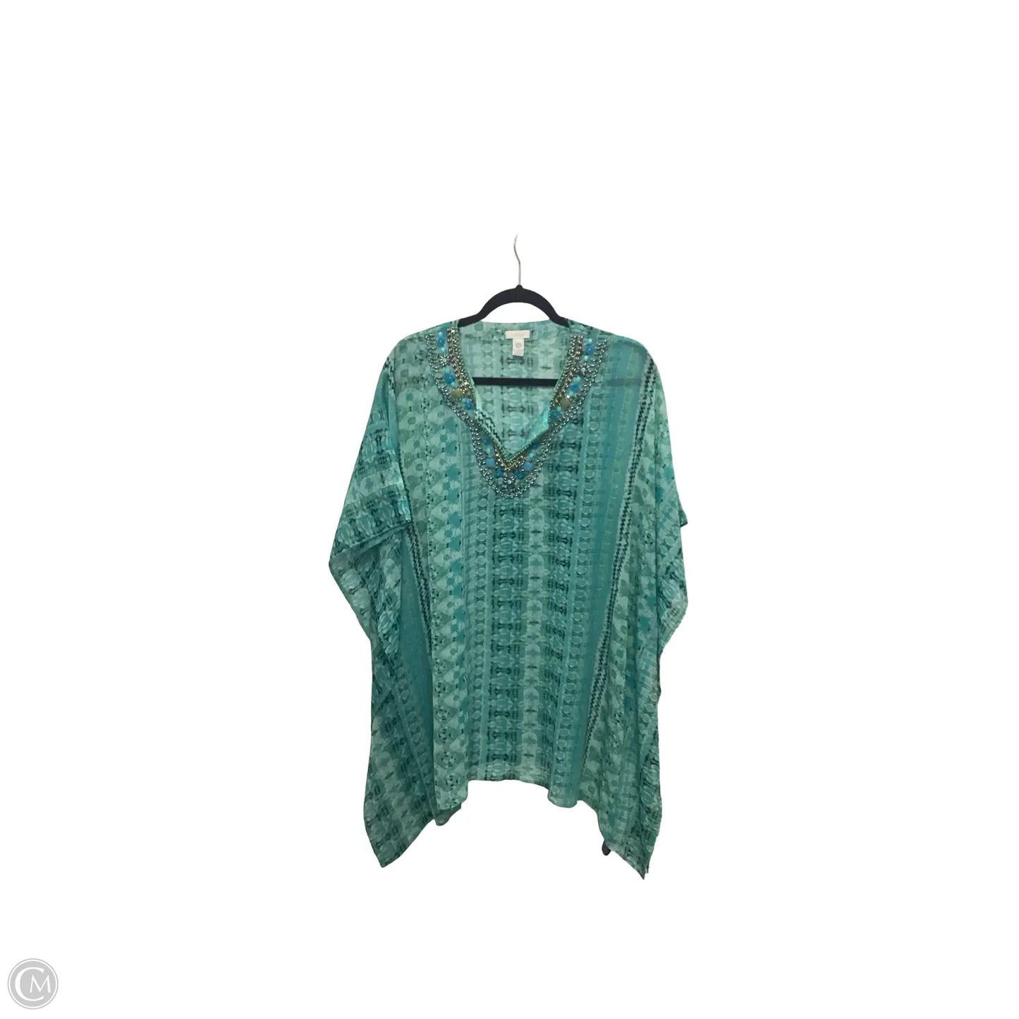 Swimwear Cover-up By Chicos In Green, Size: S