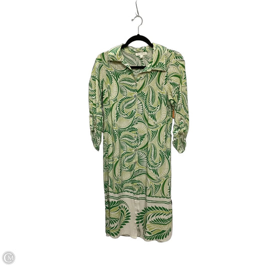 Dress Casual Midi By Figuero & Flower In Green, Size: M