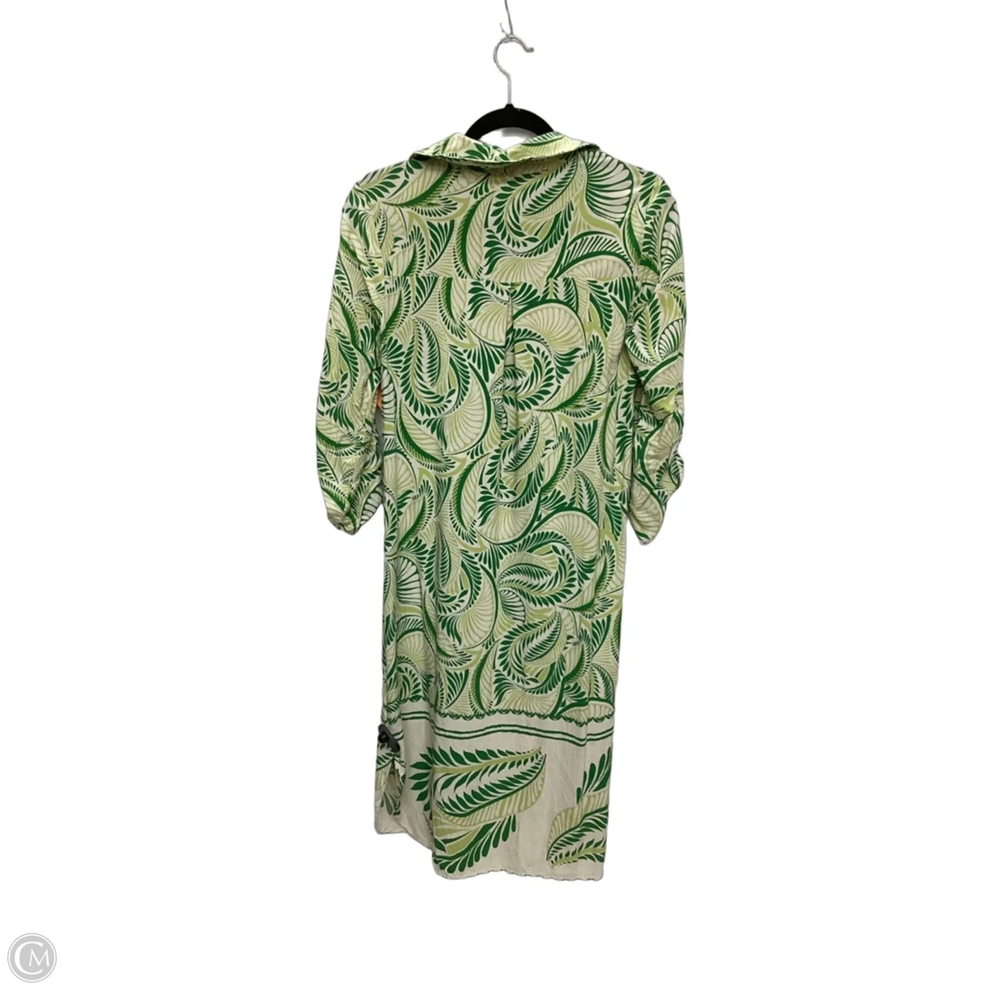 Dress Casual Midi By Figuero & Flower In Green, Size: M