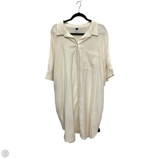 Dress Casual Short By Old Navy In Cream, Size: 3x