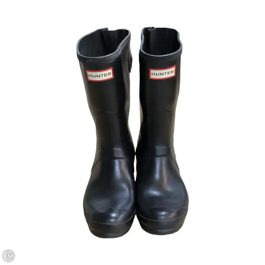 Boots Rain By Hunter In Black, Size: 9