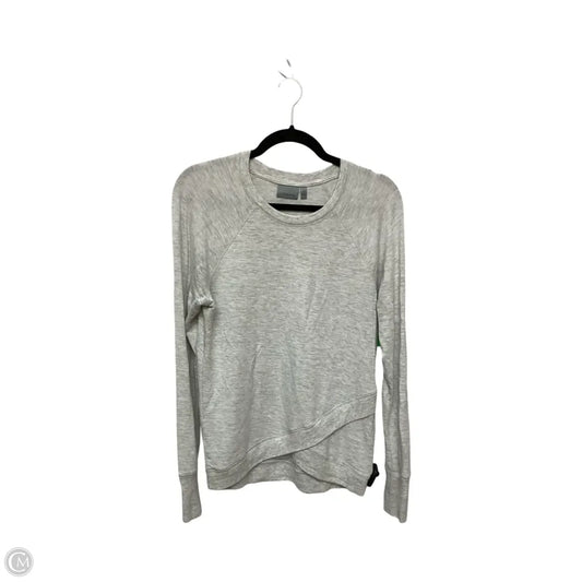 Athletic Top Long Sleeve Crewneck By Athleta In Grey, Size: Xs