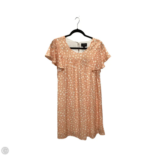 Dress Casual Short By Heyson In Orange & White, Size: S