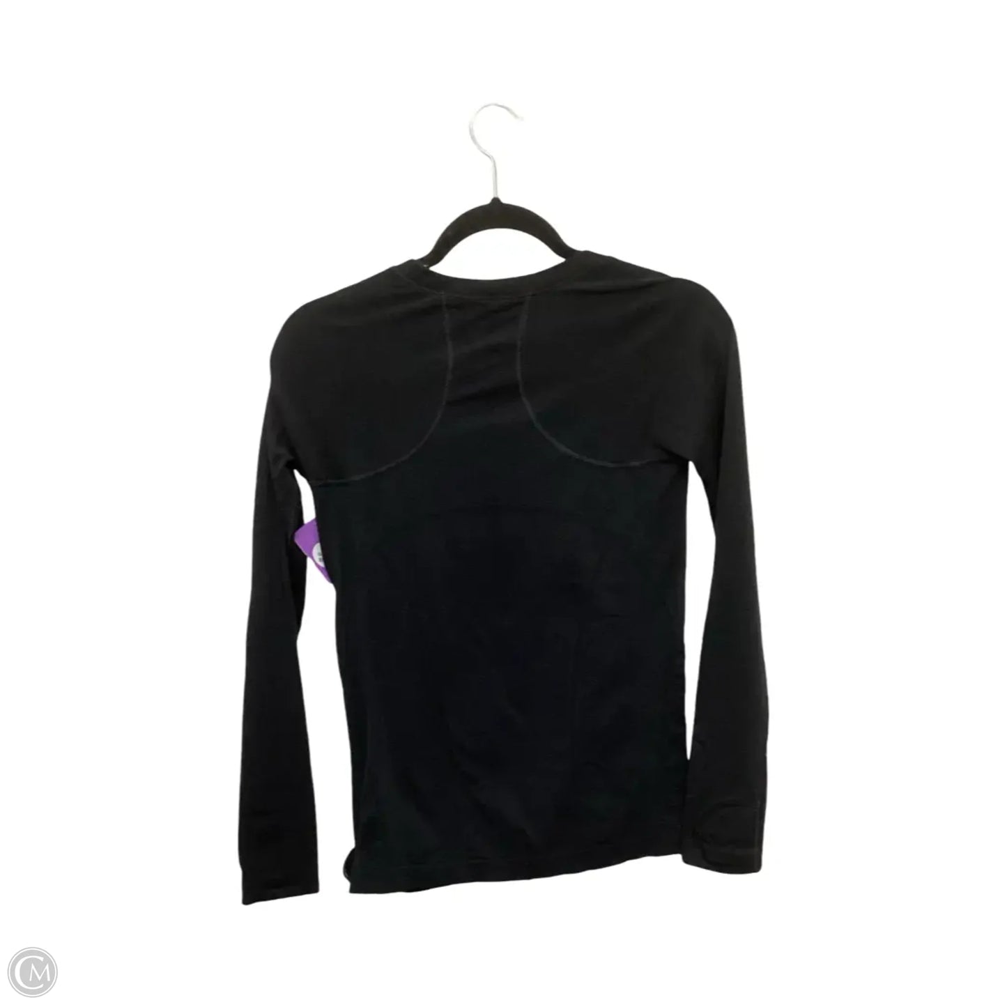 Athletic Top Long Sleeve Crewneck By Athleta In Black, Size: S