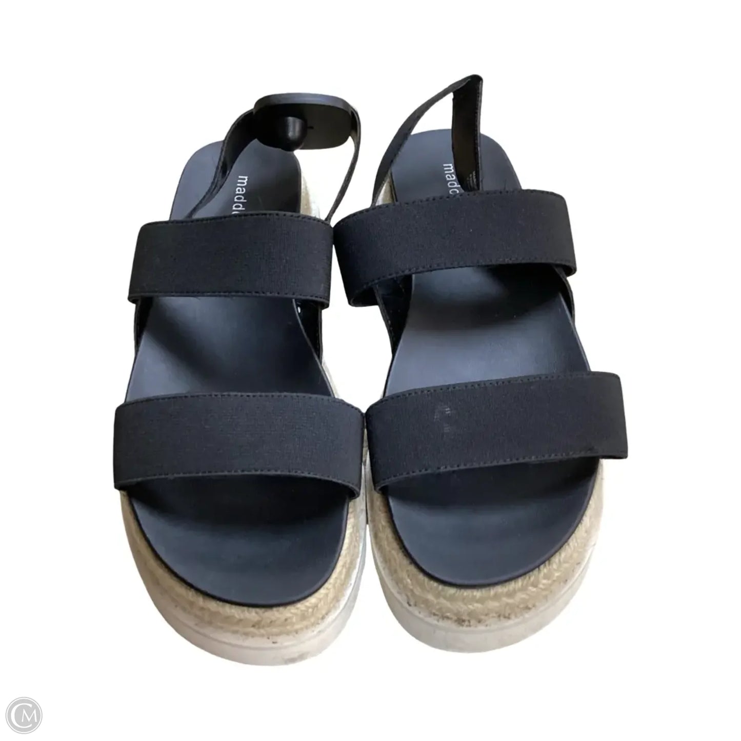 Sandals Heels Wedge By Madden Girl In Black, Size: 9