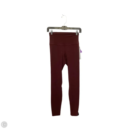 Athletic Leggings By Lululemon In Red, Size: 4