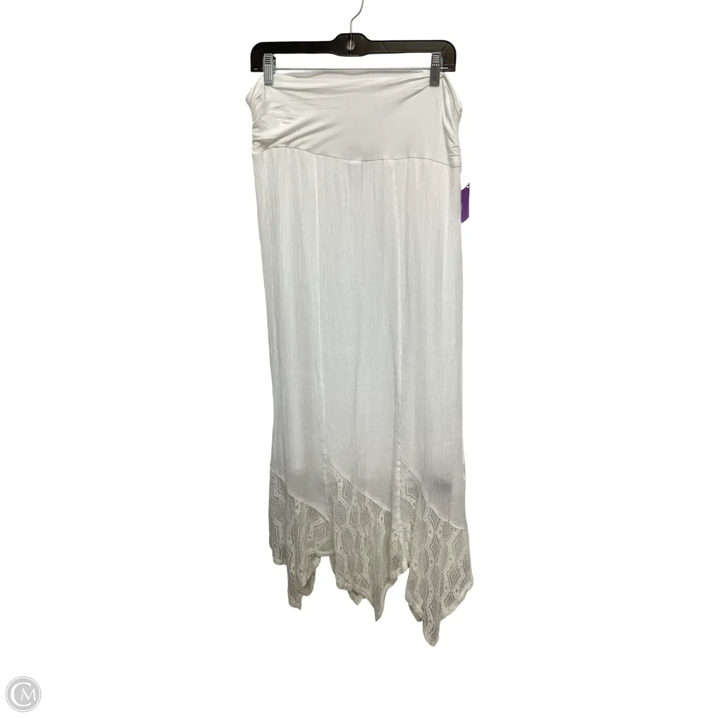 Skirt Maxi By Apt 9 In White, Size: Xxl