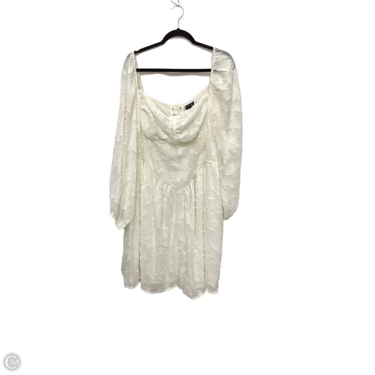 Dress Casual Maxi By Boohoo Boutique In White, Size: 3x