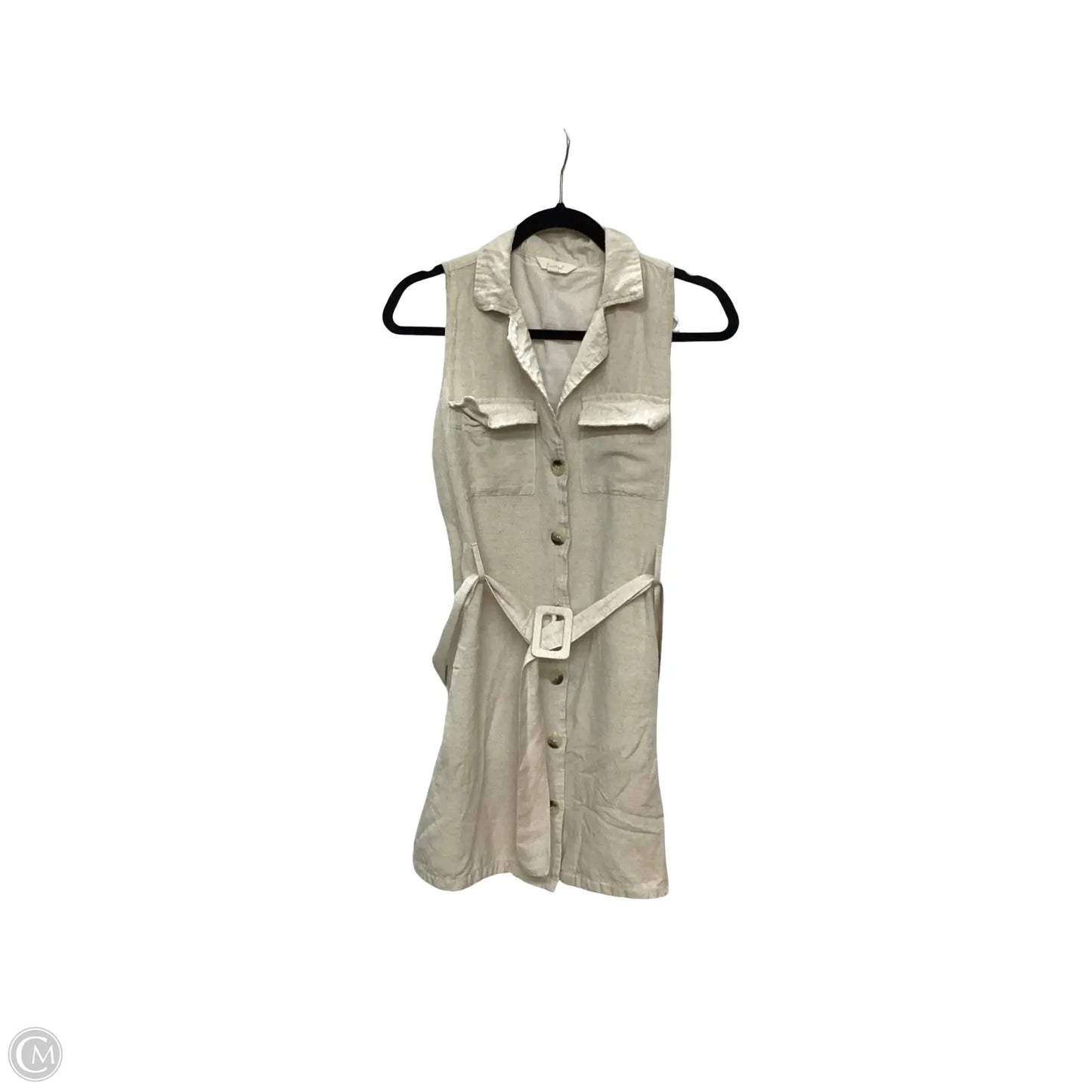Dress Casual Short By Sim & Sam In Cream, Size: L