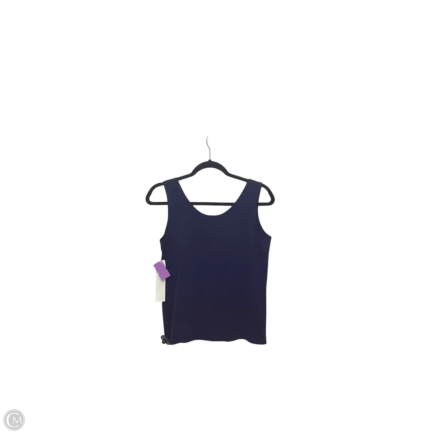 Blouse Sleeveless By Chicos In Navy, Size: M