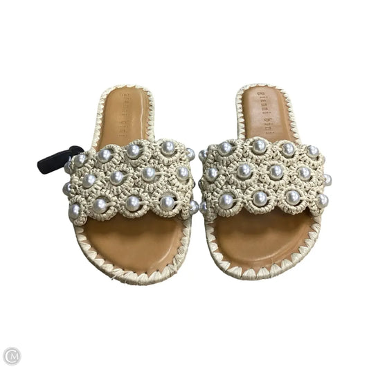 Sandals Flats By Gianni Bini In Cream, Size: 9