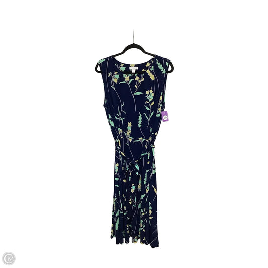 Dress Casual Midi By Charter Club In Navy, Size: 1x
