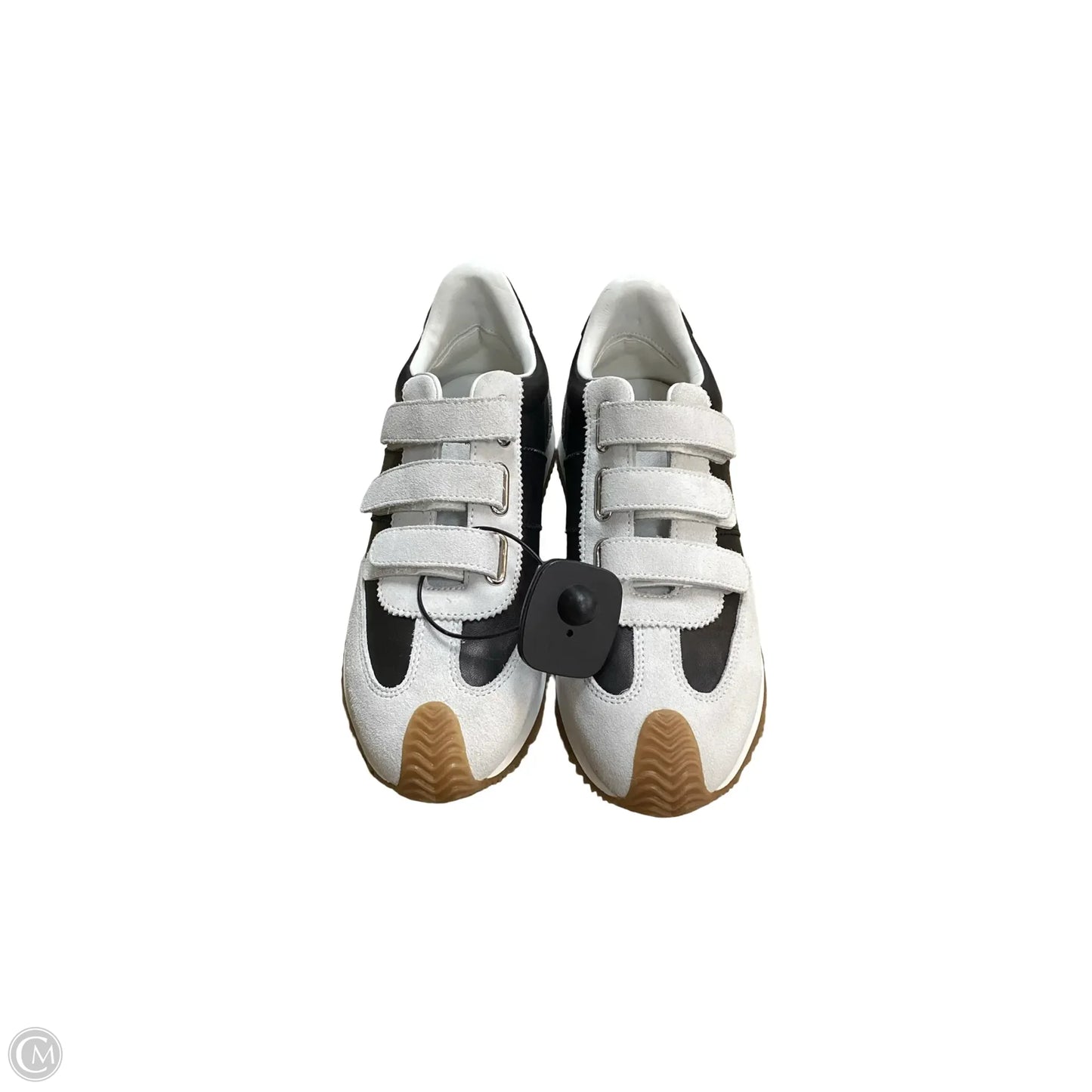 Shoes Sneakers By J Slides In Black & Grey, Size: 8.5