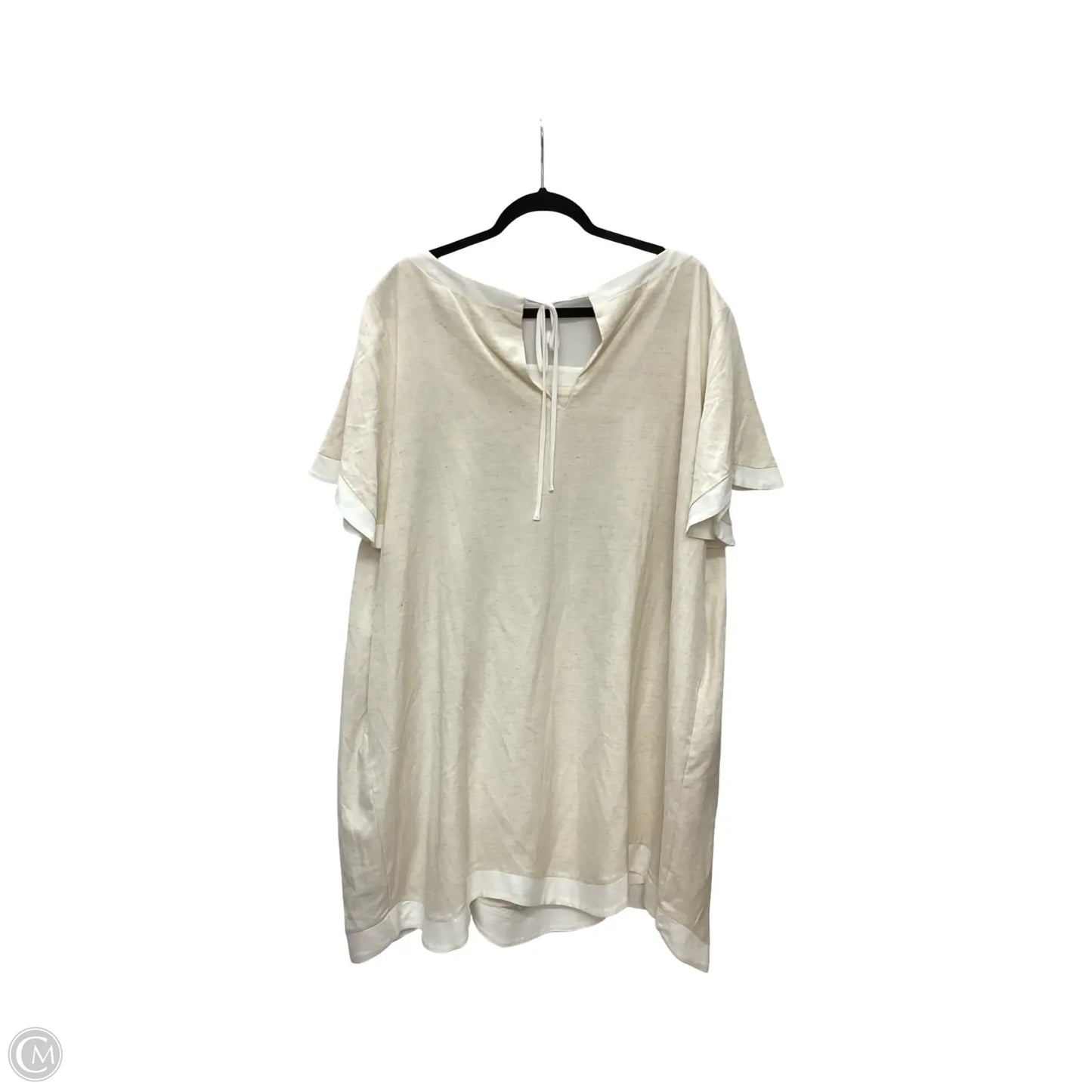 Dress Casual Short By Sugar Lips In Cream, Size: 2x