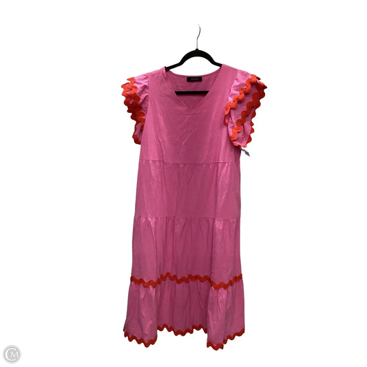 Dress Casual Maxi By Zesica In Pink, Size: L