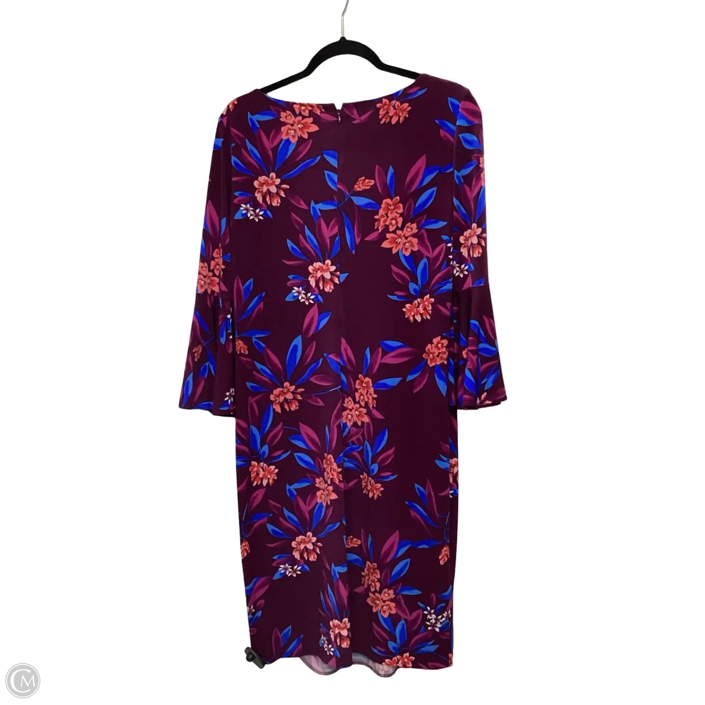 Dress Casual Midi By Calvin Klein In Purple, Size: 12