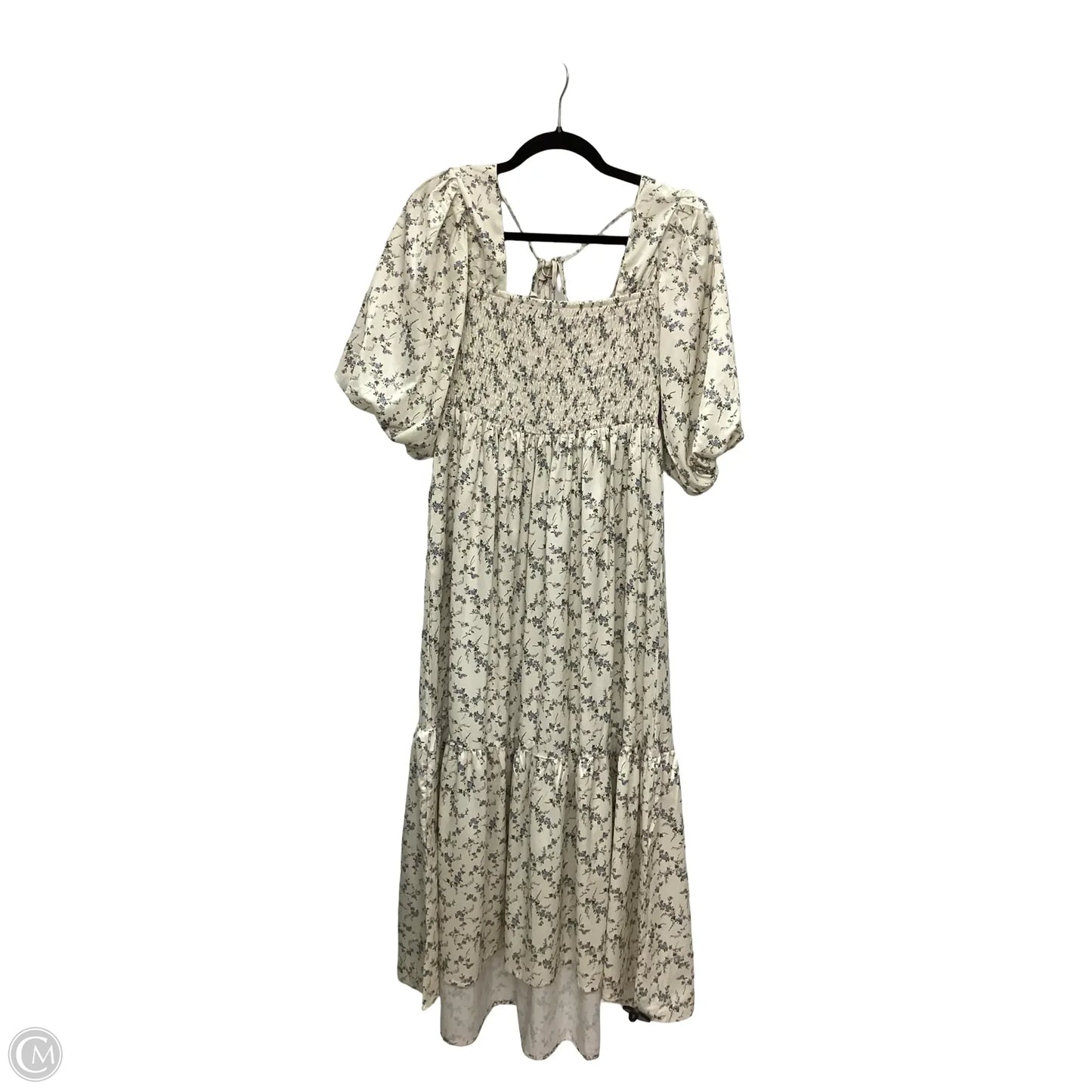 Dress Casual Maxi By Elloh In Cream, Size: M