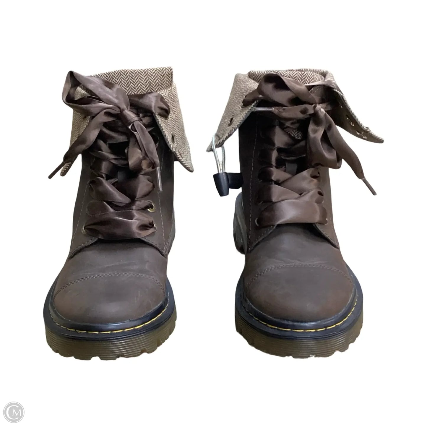Boots Mid-calf Flats By Dr Martens In Brown, Size: 7
