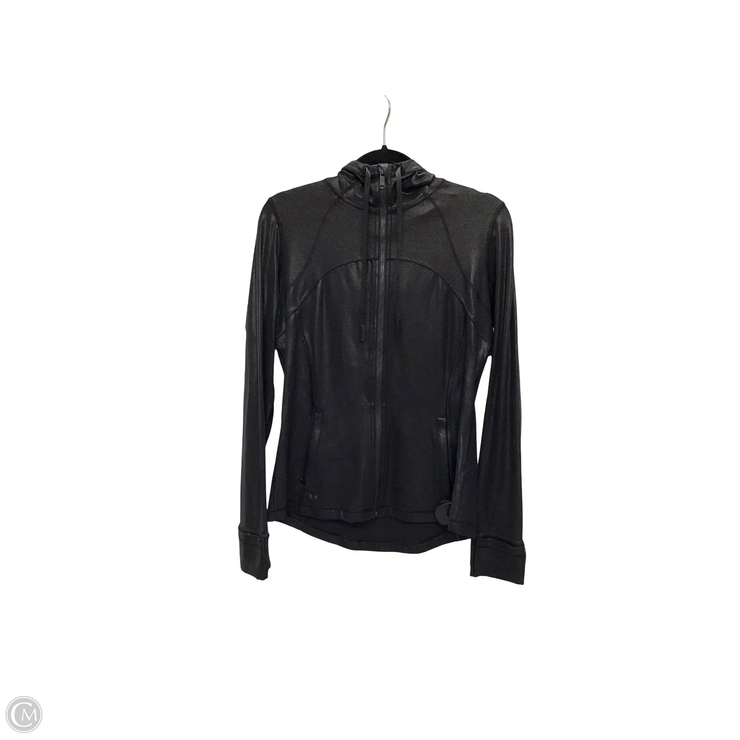 Athletic Jacket By Lululemon In Black, Size: 10